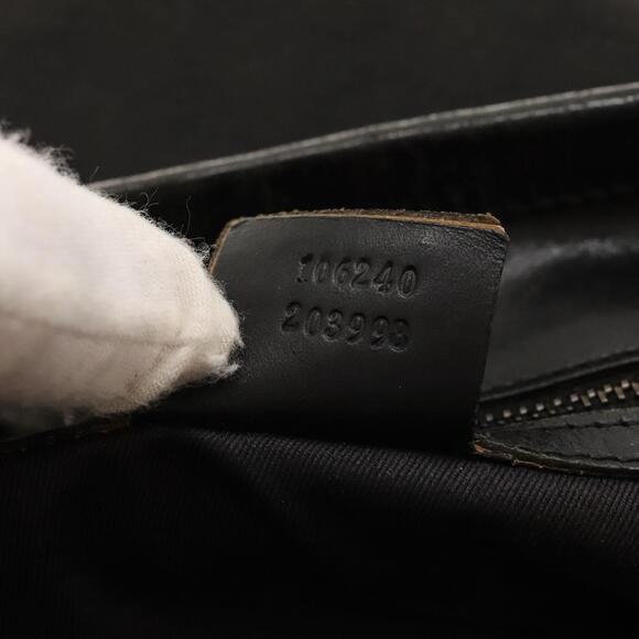 GUCCI GG Canvas Shoulder Bag Black Silver - Picture 13 of 13